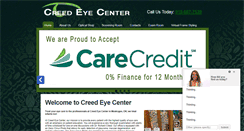 Desktop Screenshot of creedeyecenter.com